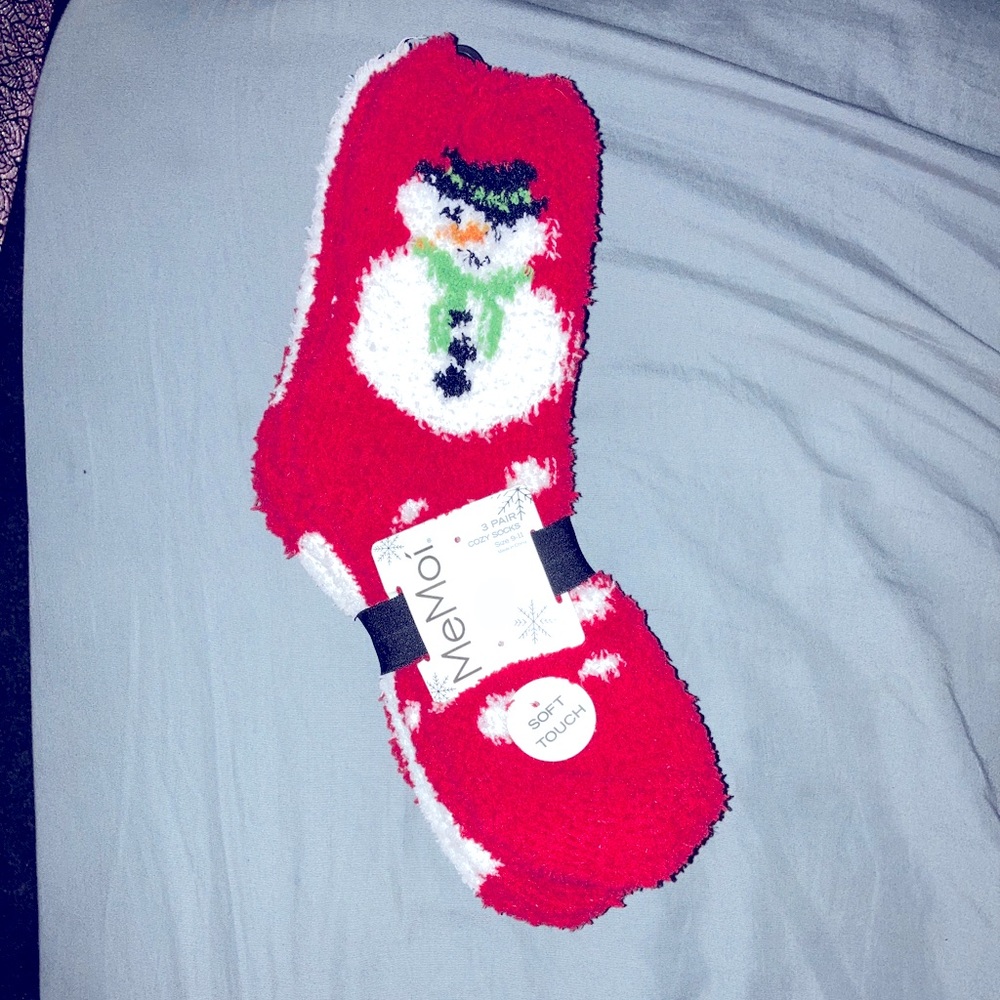 MeMoi 3 pair Christmas cozy socks